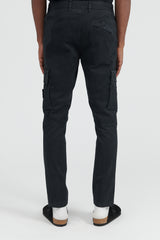 303L1 Stretch Broken Twill Cotton Pants - Black