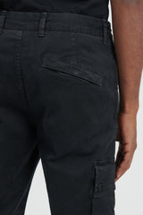 303L1 Stretch Broken Twill Cotton Pants - Black