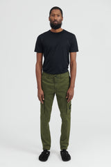 303L1 Stretch Broken Twill Cotton Pants - Olive