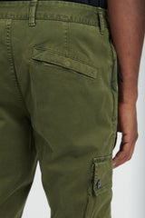 303L1 Stretch Broken Twill Cotton Pants - Olive