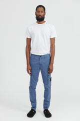 303L1 Stretch Broken Twill Cotton Pants - Dark Blue