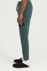 64520 Brushed Cotton Fleece Sweat Pants  - Petrol