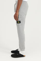 64520 Brushed Cotton Fleece Sweat Pants - Melange Grey