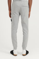 64520 Brushed Cotton Fleece Sweat Pants - Melange Grey