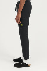 64520 Brushed Cotton Fleece Sweat Pants  - Black