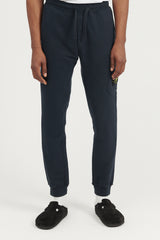 64520 Brushed Cotton Fleece Sweat Pants - Navy Blue