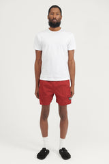 B0943 Nylon Metal Econyl Swim Trunks - Red