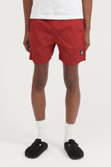 B0943 Nylon Metal Econyl Swim Trunks - Red