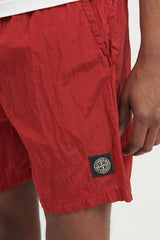 B0943 Nylon Metal Econyl Swim Trunks - Red