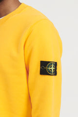 63020 Brushed Cotton Fleece Crewneck Sweatshirt - Yellow
