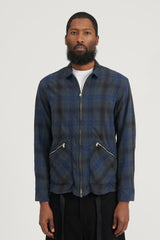 Rancher Shirt Jacket C/W Twill Ombre Plaid - Navy