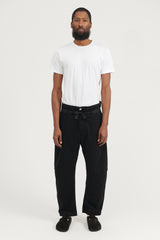 30229 Emerized Cotton Nylon Satin Wide Chino - Black