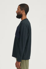 Long Sleeve Pocket Tee - Black