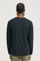 Long Sleeve Pocket Tee - Black
