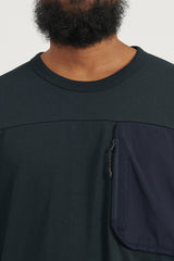 Long Sleeve Pocket Tee - Black
