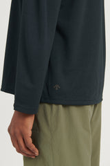 Long Sleeve Pocket Tee - Black