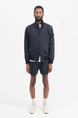 42822 Garment Dyed Crinkle Reps Nylon Jacket - Navy Blue
