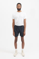 B0946 Brushed Nylon Swim Trunks - Black