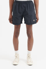 B0946 Brushed Nylon Swim Trunks - Black