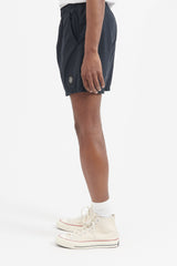 B0946 Brushed Nylon Swim Trunks - Black