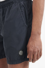 B0946 Brushed Nylon Swim Trunks - Black