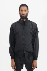 42822 Garment Dyed Crinkle Reps Nylon Jacket - Black