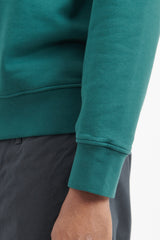 63051 Cotton Fleece Garment Dyed Crewneck Sweatshirt - Bottle Green