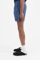 B0946 Brushed Nylon Swim Trunks - Dark Blue