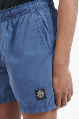 B0946 Brushed Nylon Swim Trunks - Dark Blue