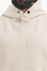 62251 Cotton Fleece Garment Dyed Hooded Sweatshirt - Dove Grey