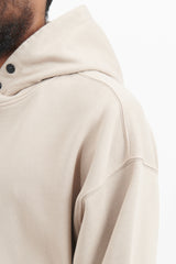 62251 Cotton Fleece Garment Dyed Hooded Sweatshirt - Dove Grey