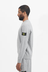 63051 Cotton Fleece Garment Dyed Crewneck Sweatshirt - Melange Grey