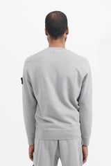 63051 Cotton Fleece Garment Dyed Crewneck Sweatshirt - Melange Grey