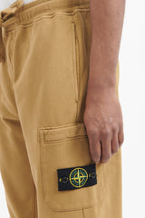 64451 Cotton Fleece Garment Dyed Sweat Pants - Dark Beige