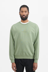 62951 Cotton Fleece Garment Dyed Crewneck Sweatshirt - Sage