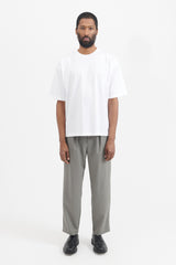 Knitted Rib T-Shirt - White