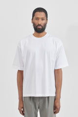 Knitted Rib T-Shirt - White