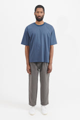 Knitted Rib T-Shirt - Slate