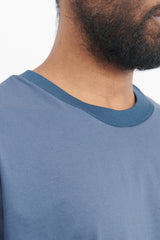 Knitted Rib T-Shirt - Slate