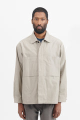 Double Pocket Over Shirt - Sand Beige