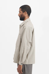Double Pocket Over Shirt - Sand Beige