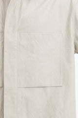 Double Pocket Over Shirt - Sand Beige