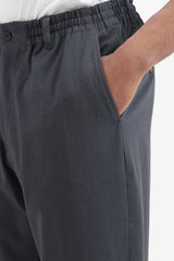 Tapered Pants Pe/Ra 2 Way Stretch - Charcoal