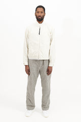 Light Cotton Zip Jacket - Ecru