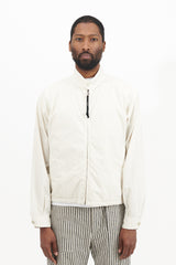 Light Cotton Zip Jacket - Ecru
