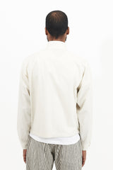 Light Cotton Zip Jacket - Ecru