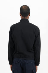 Light Cotton Zip Jacket - Black