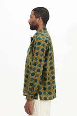 Classic Shirt - Olive Cotton Cross Batik
