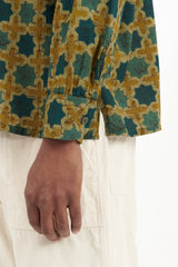 Classic Shirt - Olive Cotton Cross Batik