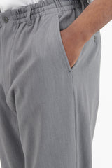 Tapered Pants Pe/Ra 2 Way Stretch - Medium Grey